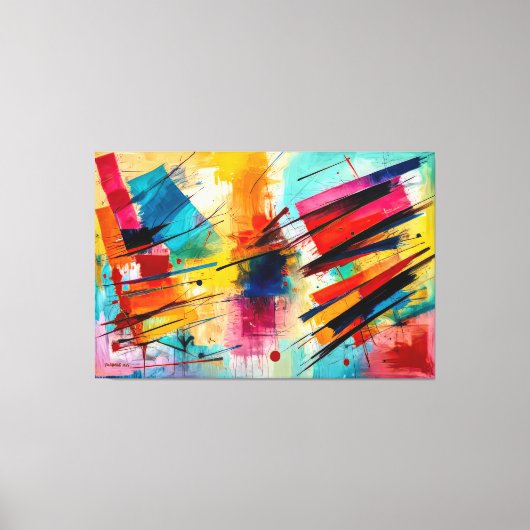 ABSTR_25-058 Abstracte kunst Canvas Print (Voorkant)