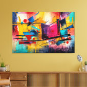 ABSTR_25-065 Abstracte kunst Canvas Print (Insitu (Woonkamer))