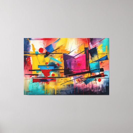 ABSTR_25-065 Abstracte kunst Canvas Print (Voorkant)