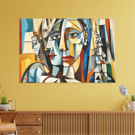 ABSTR_25-070 Abstracte kunst Canvas Print (Insitu (Woonkamer))