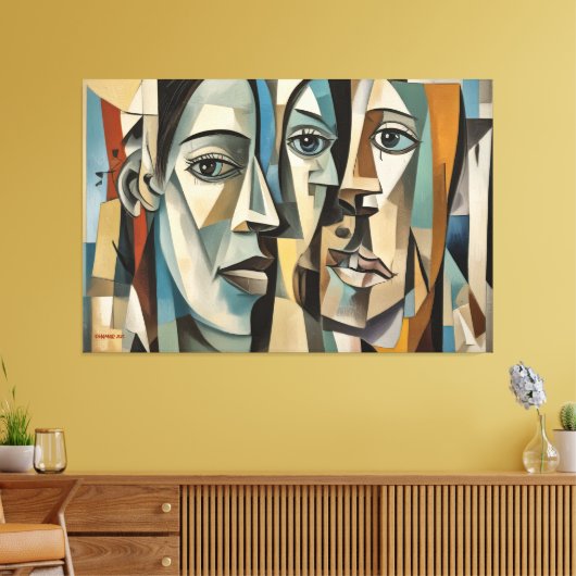 ABSTR_25-073 Abstracte kunst Canvas Print (Insitu (Woonkamer))