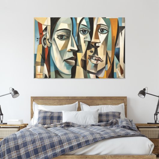 ABSTR_25-073 Abstracte kunst Canvas Print (Insitu (Slaapkamer))