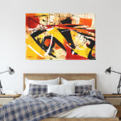 ABSTR_25-078 Abstracte kunst Canvas Print (Insitu (Slaapkamer))