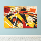 ABSTR_25-078 Abstracte kunst Canvas Print (Insitu (Houten vloer))