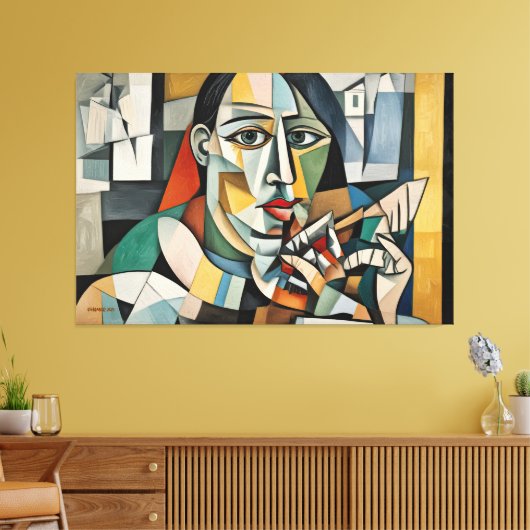 ABSTR_25-083 Abstracte kunst Canvas Print (Insitu (Woonkamer))