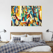 ABSTR_25-084 Abstracte kunst Canvas Print (Insitu (Slaapkamer))