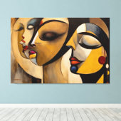 ABSTR_25-090 Abstracte kunst Canvas Print (Insitu (Houten vloer))