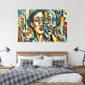 ABSTR_25-097 Abstracte kunst Canvas Print (Insitu (Slaapkamer))