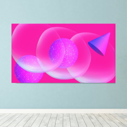 ABSTRAAT COLORE CANVAS AFDRUK (Insitu (Houten vloer))