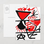 abstracción briefkaart (Voorkant / Achterkant)