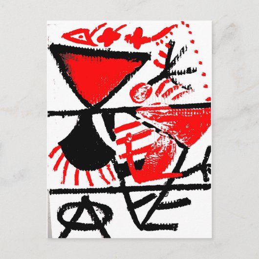 abstracción briefkaart (Voorkant)