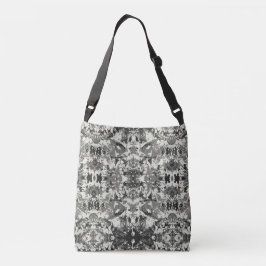 Abstrack Black en White Exclusive Mode Pattern Crossbody Tas