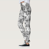 Abstrack Black en White Exclusive Mode Pattern Leggings (Links)