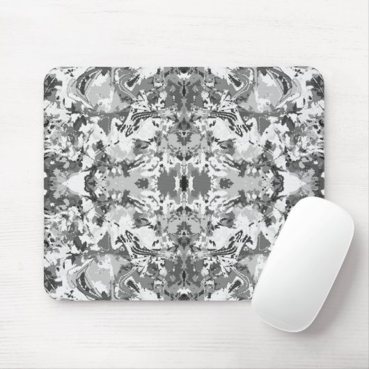 Abstrack Black en White Exclusive Pattern Muismat (Met muis)