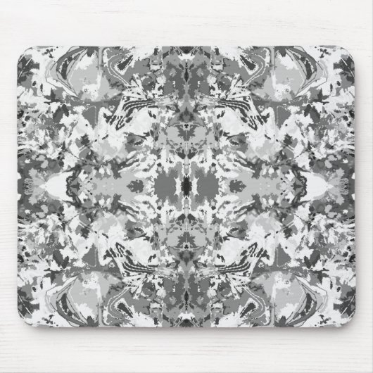 Abstrack Black en White Exclusive Pattern Muismat (Voorkant)
