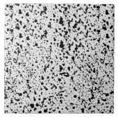 Abstrack Black en White Stippen Polka Pattern Tegeltje (Voorkant)