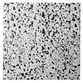 Abstrack Black en White Stippen Polka Pattern Tegeltje