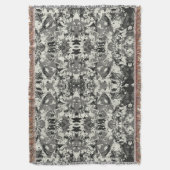 Abstrack Black Pattern Deken (Voorkant Verticaal)