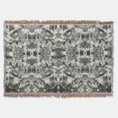 Abstrack Black Pattern Deken (Voorkant)