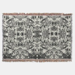 Abstrack Black Pattern Deken