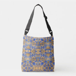Abstrack Blue Exclusive Pattern Crossbody Tas