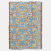 Abstrack Blue Exclusive Pattern Deken (Voorkant Verticaal)