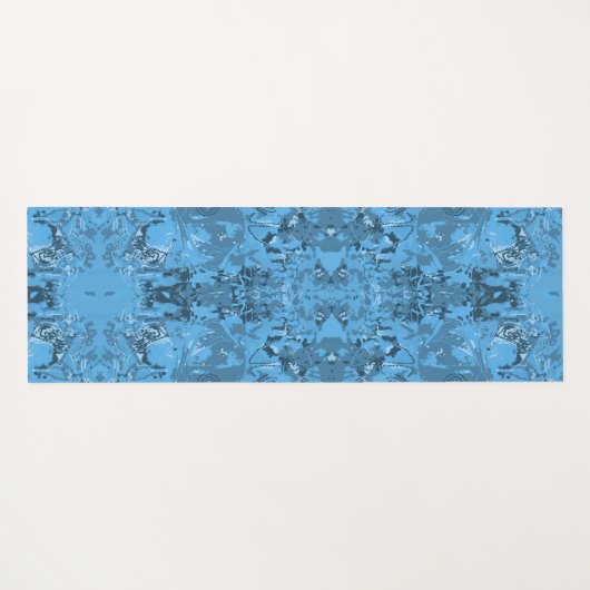 Abstrack Blue Exclusive Pattern Yogamat (Achterkant (horizontaal))