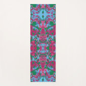 Abstrack Blue Pink Exclusief patroon Yogamat (Voorkant)
