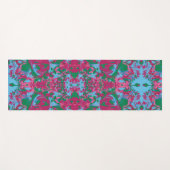 Abstrack Blue Pink Exclusief patroon Yogamat (Voorkant (horizontaal))