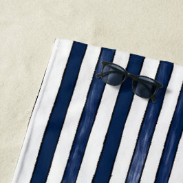 Abstrack Blue Stripes Naadloos Strandlaken