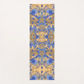 Abstrack Blue Yellow Exclusive Pattern Yogamat (Voorkant)