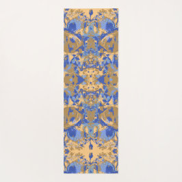 Abstrack Blue Yellow Exclusive Pattern Yogamat