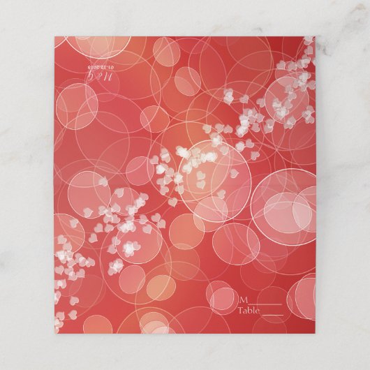 Abstrack Bokeh liefde textuur Plaatskaartje (Buitenkant ongevouwen)