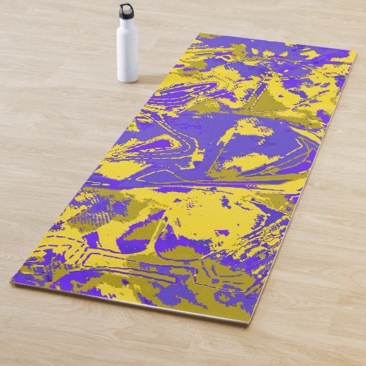 Abstrack Exclusief gele Pattern Crossbody Bag Yogamat (In situ)