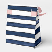 Abstrack navy Stripes Naadloos Bedankdoosjes (Achterkant)