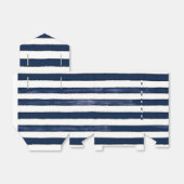 Abstrack navy Stripes Naadloos Bedankdoosjes (Uitgevouwen)