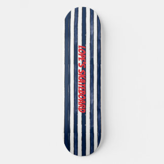 Abstrack navy Stripes Naadloos Persoonlijk Skateboard
