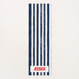 Abstrack navy Stripes Naadloos Yogamat