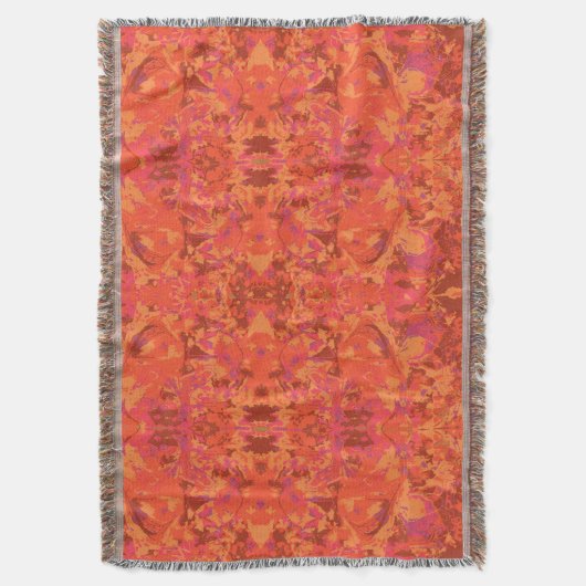 Abstrack Red Exclusive Pattern Deken (Voorkant Verticaal)