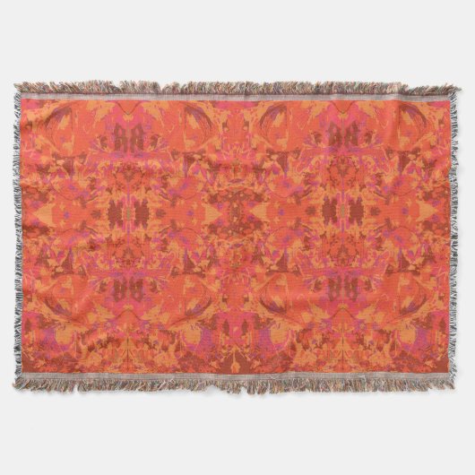 Abstrack Red Exclusive Pattern Deken (Voorkant)