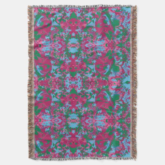 Abstrack Tropical Exclusive Pattern Deken (Voorkant Verticaal)