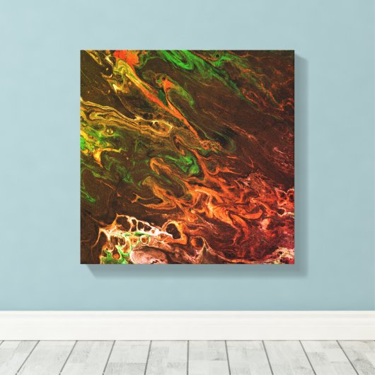 Abstract152 Canvas Afdruk (Insitu (Houten vloer))