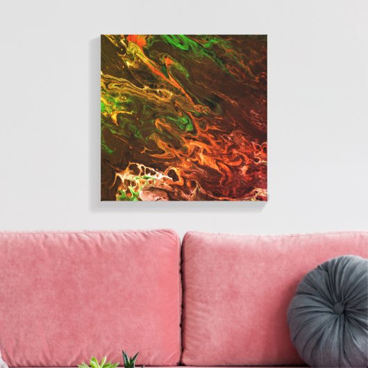 Abstract152 Canvas Afdruk (Insitu (Woonkamer))