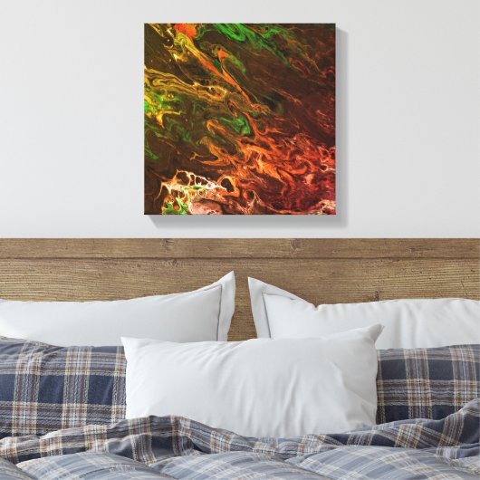 Abstract152 Canvas Afdruk (Insitu (Slaapkamer))
