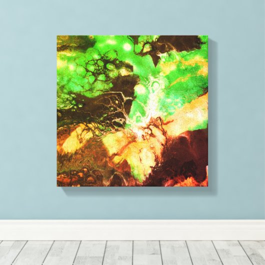 Abstract167 Canvas Afdruk (Insitu (Houten vloer))
