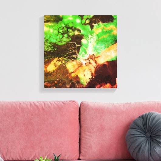 Abstract167 Canvas Afdruk (Insitu (Woonkamer))