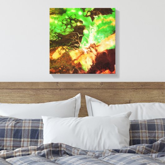 Abstract167 Canvas Afdruk (Insitu (Slaapkamer))