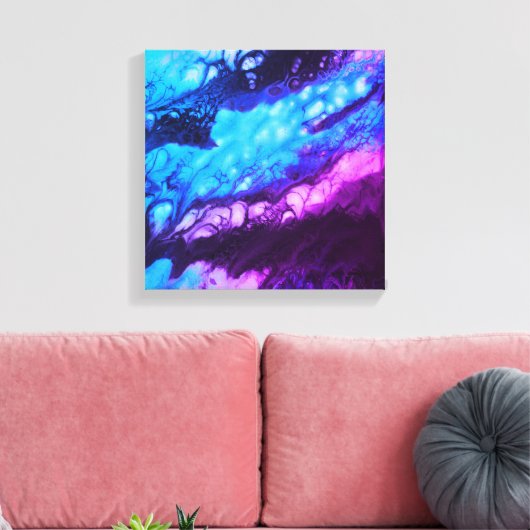 Abstract173 Canvas Afdruk (Insitu (Woonkamer))