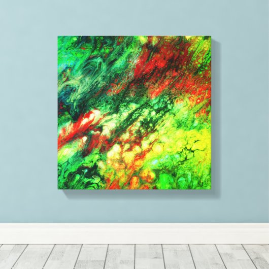 Abstract185 Canvas Afdruk (Insitu (Houten vloer))
