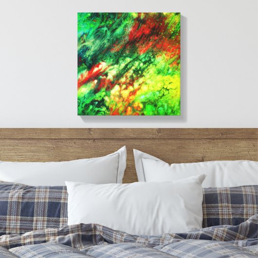Abstract185 Canvas Afdruk (Insitu (Slaapkamer))